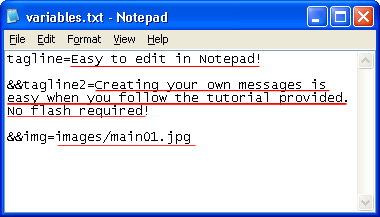 variables.txt example